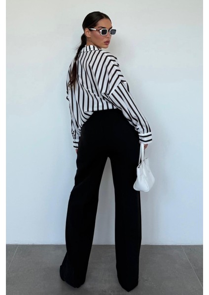 Siyah Yüksek Bel Kadın Palazzo Pantolon MG2506 fiyatları