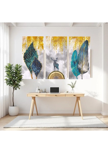 :temperli Cam Üçlü Set Tablo, Tablo, Üçlü Tablo, Uv Baskı, Cam Tablo, 3’lü Set, CUT003 modelleri