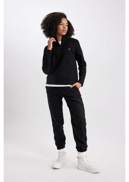 Fit Sporcu Jogger Eşofman Altı Standart Fit Çift Cepli A4504AX23WN
