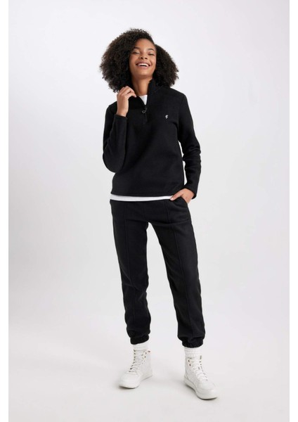 Fit Sporcu Jogger Eşofman Altı Standart Fit Çift Cepli A4504AX23WN