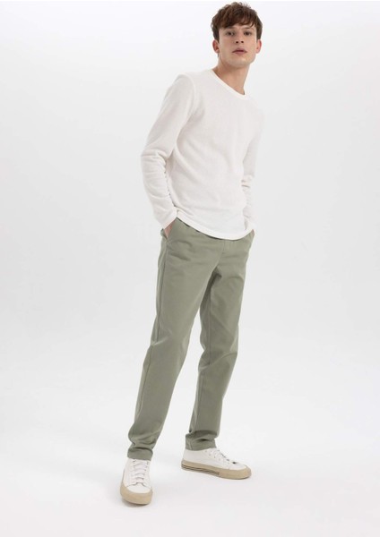 Jogger Pantolon Cepli Basic Düz Modal Dar Paça B2155AX23AU