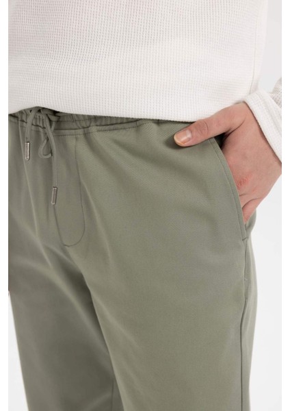 Jogger Pantolon Cepli Basic Düz Modal Dar Paça B2155AX23AU