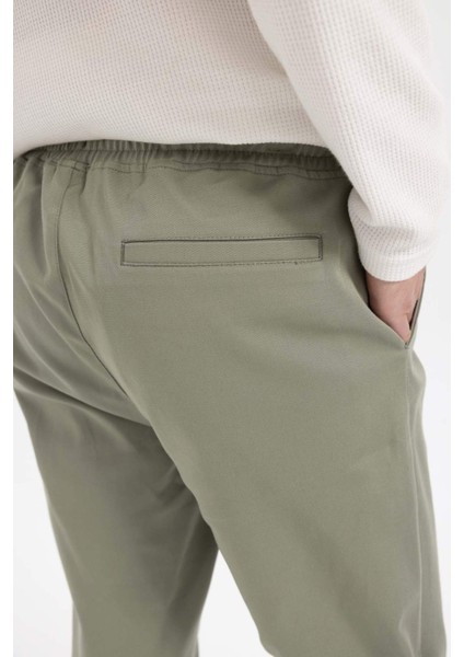 Jogger Pantolon Cepli Basic Düz Modal Dar Paça B2155AX23AU