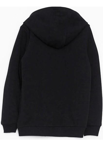 Şardonlu Kapüşonlu Çocuk Okul Sweatshirt D Nakışlı - 601101 fırsatları