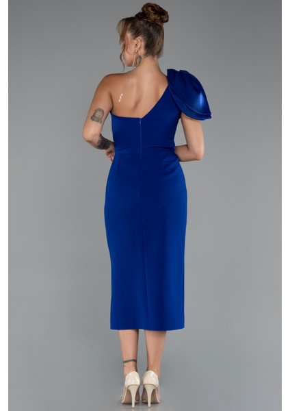 Tek Omuz Midi Davet Elbisesi ABK2249 fiyatları