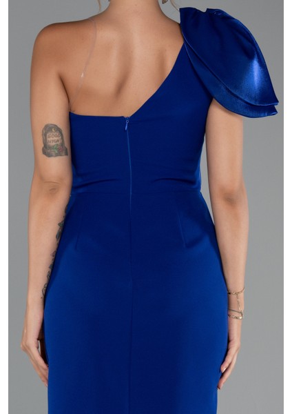 Tek Omuz Midi Davet Elbisesi ABK2249 fırsatları