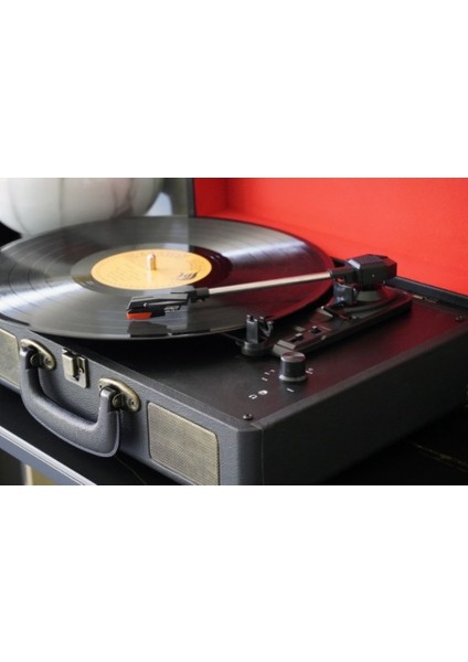 Fomixx FM-102 Siyah Hoparlörlü Bluetoothlu Pikap Plak Çalar fırsatları