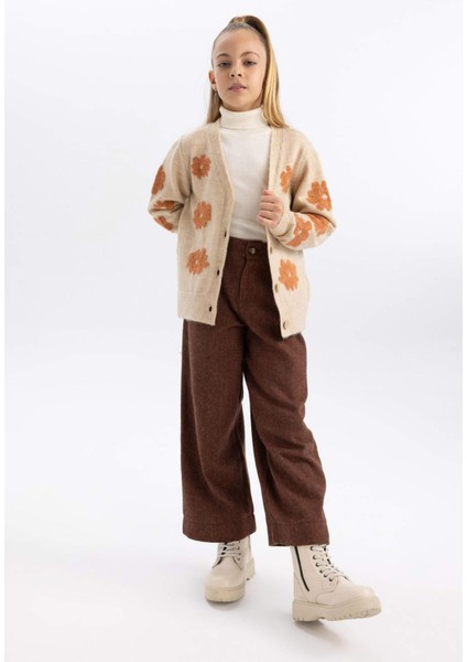 Kız Çocuk Wide Leg Oval Paça Pantolon A4870A823WN