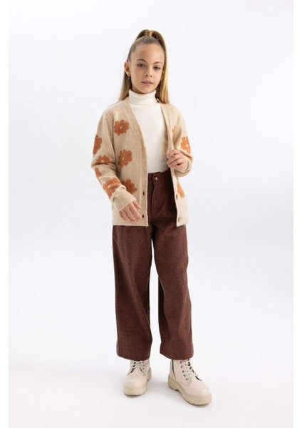 Kız Çocuk Wide Leg Oval Paça Pantolon A4870A823WN