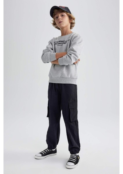 Erkek Çocuk Kargo Jogger Paça Paraşüt Pantolon B2589A823AU