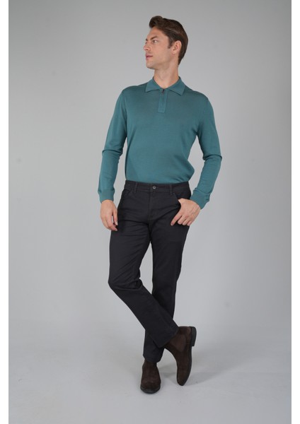 Antrasit Gabardin Pamuklu 5 Cepli Spor Pantolon PNS24K24004_D58 indirimleri