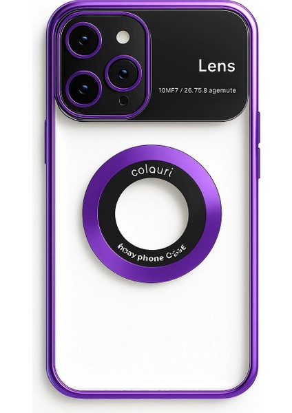 Iphone 13 Pro Max Kılıf Kamera Korumalı Magsafe Colourl Mor