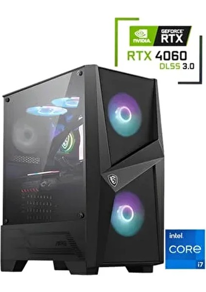 Intel Core I7 12700F / 16GB Ddr4 / 1 Tb 3300-3100 MB /s M2 SSD / RTX4060 Gamıng Masaüstü Pc