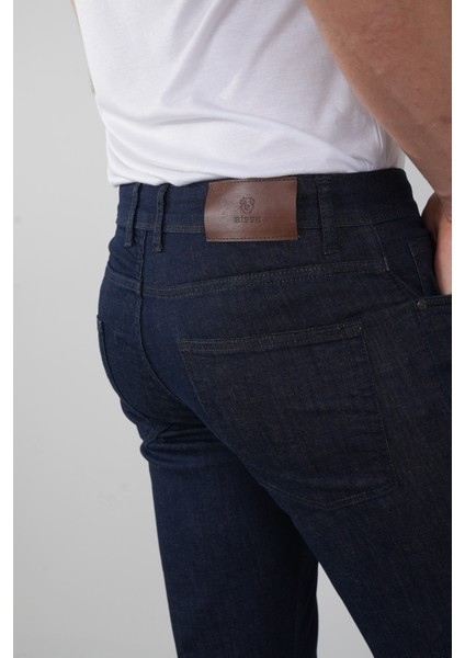 Koyu Lacivert Denim Pamuklu 5 Cepli Erkek Pantolon PNJ25Y25102_40 modelleri