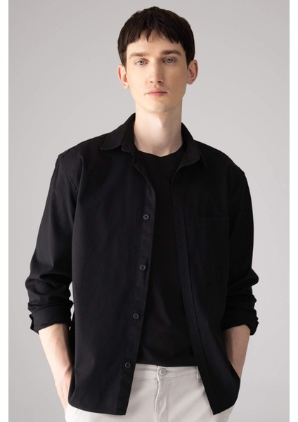 Relax Fit Polo Yaka Gömlek Ceket B3676AX24SP