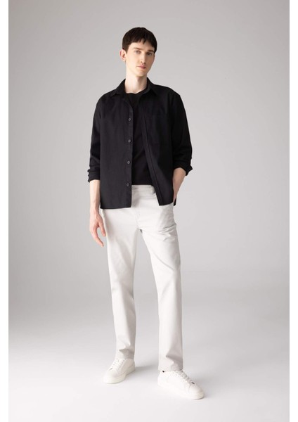 Relax Fit Polo Yaka Gömlek Ceket B3676AX24SP