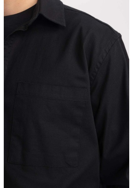 Relax Fit Polo Yaka Gömlek Ceket B3676AX24SP