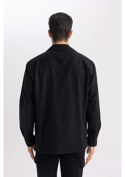 Relax Fit Polo Yaka Gömlek Ceket B3676AX24SP