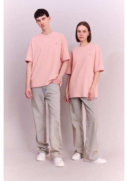 Comfort Regular Fit Rahat Kalıp Bisiklet Yaka Baskılı Kısa Kollu Ağır Kumaş Tişört B4288AX24SP