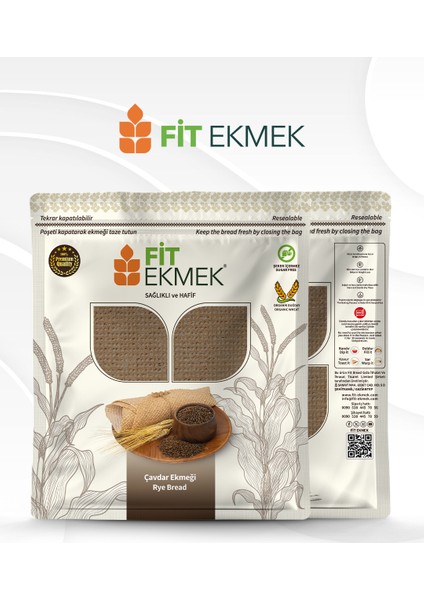 2'li Paket Çavdar Lavaş Ekmeği 300GR