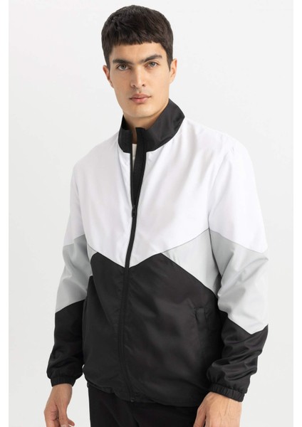 Su İtici Mevsimlik Baharlık Hafif Mont Dik Yaka Fermuarlı Cepli B1894AX24SP