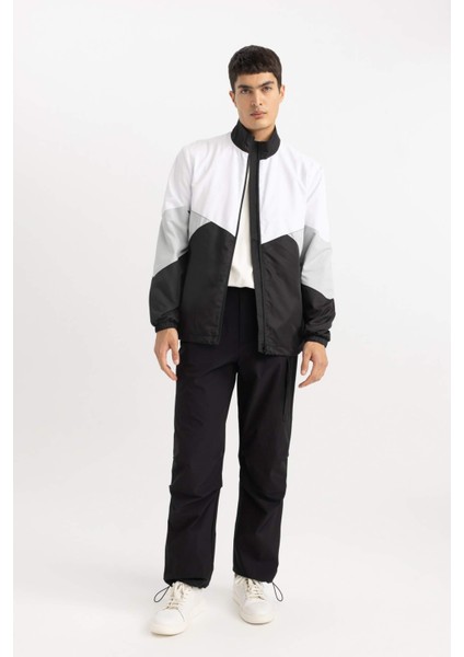 Su İtici Mevsimlik Baharlık Hafif Mont Dik Yaka Fermuarlı Cepli B1894AX24SP