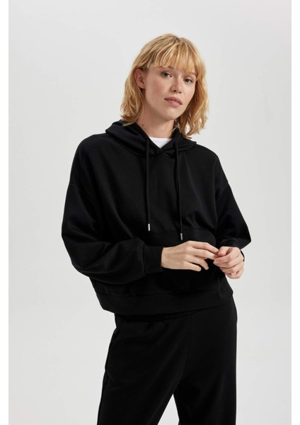 Fit Kapüşonlu Skuba Dalgıç Sporcu Sweatshirt B0962AX23WN