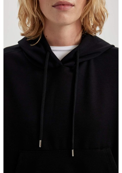 Fit Kapüşonlu Skuba Dalgıç Sporcu Sweatshirt B0962AX23WN
