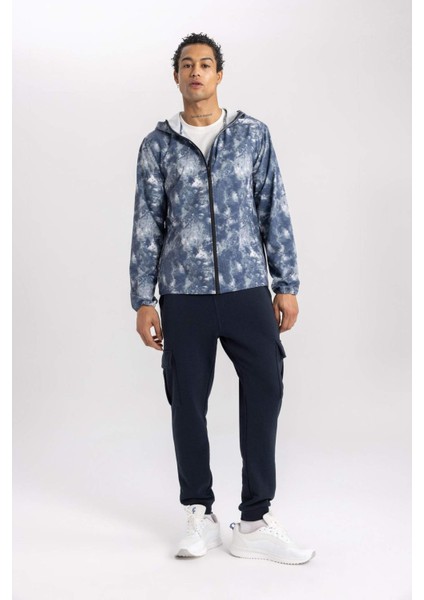 Su İtici Slim Fit Dar Kesim Kapüşonlu File Astarlı Esnek Dokulu Mevsimlik Baharlık Mont B2189AX24SP