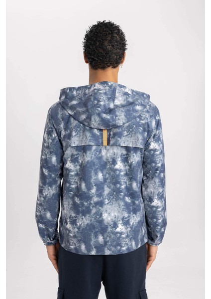 Su İtici Slim Fit Dar Kesim Kapüşonlu File Astarlı Esnek Dokulu Mevsimlik Baharlık Mont B2189AX24SP