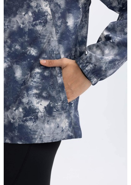 Fit Su İtici İnce Mont Rüzgar Geçirmez Slim Fit Dar Kesim Kapüşonlu Fermuarlı Esnek Dokulu Mevsimlik Baharlık B2459AX24SP