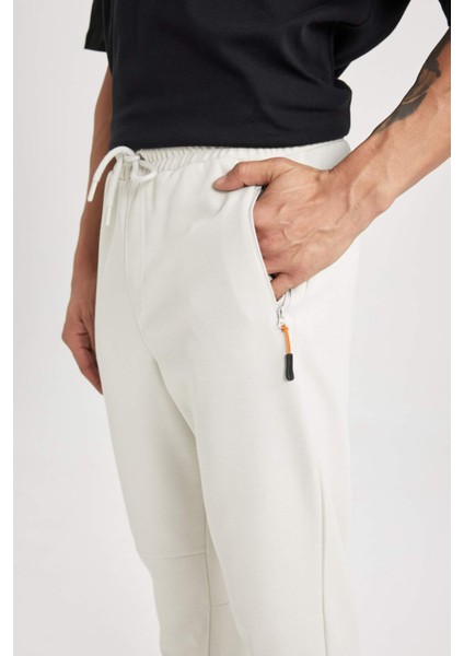 Regular Fit İnce Eşofman Altı Fermuar Cepli Beli Bağcıklı Lastikli Paça B3657AX24SP