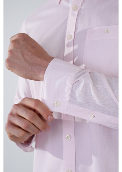 Erkek Regular Fit Uzun Kol Pembe Gömlek GMKTN250016_D29 indirimleri