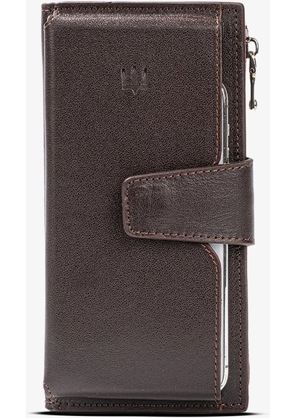 Zoe Hakiki Deri Kişiye Özel İsim Baskılı Cüzdan