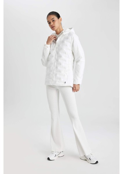 Fit Su İtici Mont Rüzgar Geçirmez Slim Fit Dar Kesim Çıkarılabilir Kapüşonlu Fermuarlı B2420AX24SP