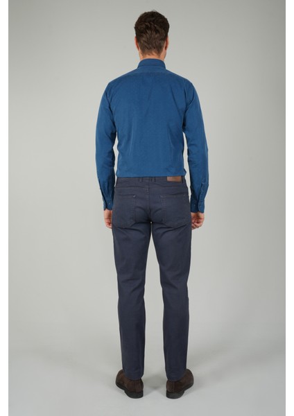 Lacivert Gabardin Pamuk 5 Cepli Spor Pantolon PNS24K24004_D39 fiyatları