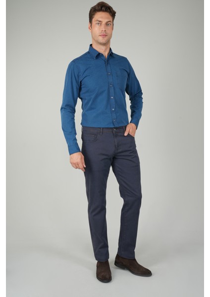 Lacivert Gabardin Pamuk 5 Cepli Spor Pantolon PNS24K24004_D39 indirimleri