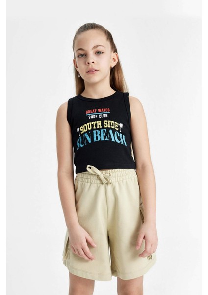 Kız Çocuk Kargo Fit Şort