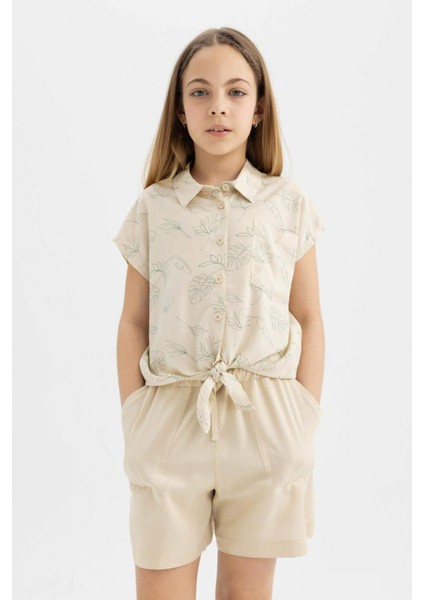 Kız Çocuk Viskon Şort