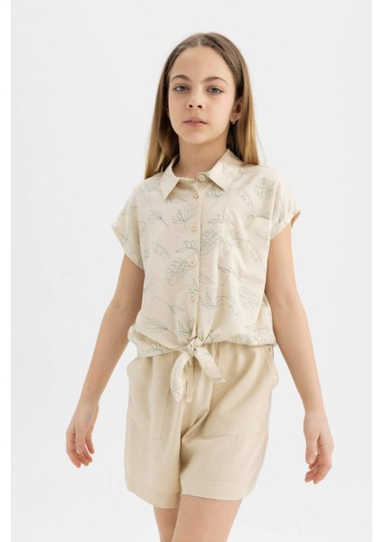 Kız Çocuk Viskon Şort