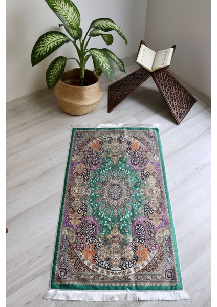 Keseli Ipek Dokulu Seccade S1001 Mavi