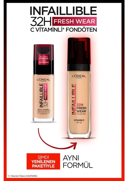 Infaillible 24H Fondöten 125 Natural Rose + Prime Lab Pore Minimizer Gözenek Küçültücü Makyaj Bazı Mini Hediyeli Set fırsatları