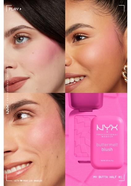 Buttermelt Blush Kremsi Pudra Allık - 01 My Butta Half & Mini Maybelline Tattoo Liner Gel Pencil Hediyeli Set indirimleri