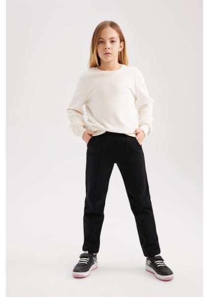 Kız Çocuk Carrot Fit Havuç Kesim Beli Lastikli Eşofman Altı B4424A823WN