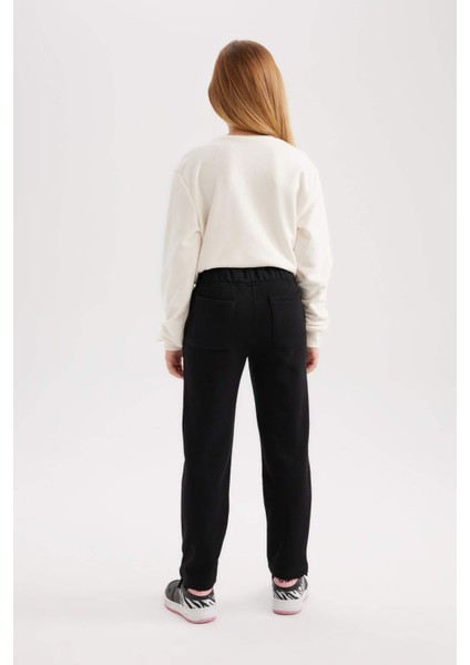 Kız Çocuk Carrot Fit Havuç Kesim Beli Lastikli Eşofman Altı B4424A823WN
