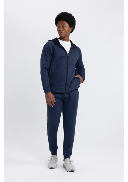 Fit Slim Fit Sporcu İnce Jogger Eşofman Altı Dar Kesim Skuba Dalgıç Kumaş Standart Paça Beli Bağcıklı Lastikli Paça Z9112AZ24SP