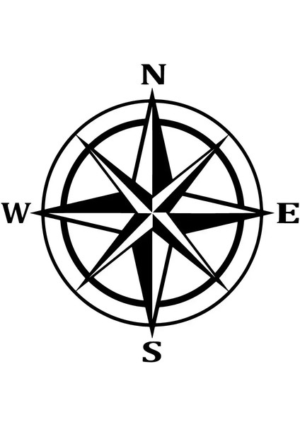 Pusula Duvar Dekor Sticker 40 x 40 cm