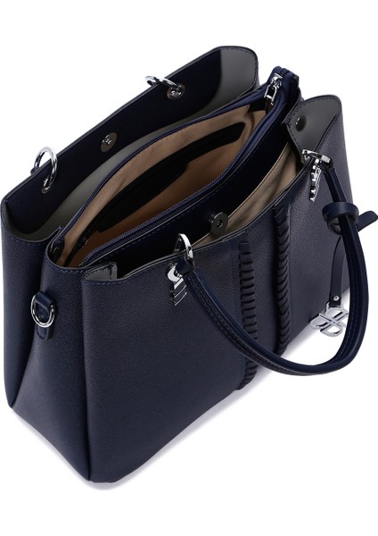 Kadın Lacivert Uzun Askılı Klasik Kol Çantası 25WBD2833FT