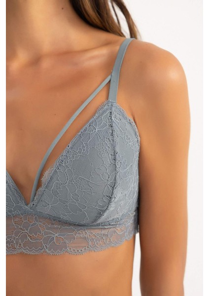 Floral Pedli Dantel Kaplı Pedli Büstiyer Fall in Love