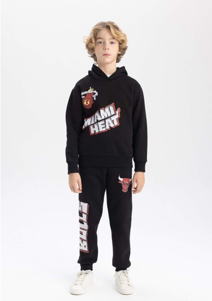 Erkek Çocuk NBA Miami Heat Kapüşonlu Sweatshirt B4799A823WN